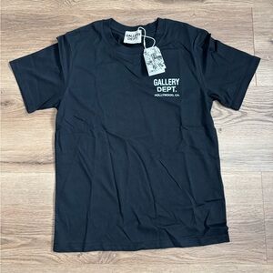 Gallery Dept Black Logo Short Sleeve Tee